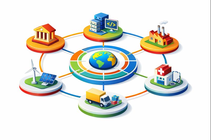 Business Ecosystem Illustration